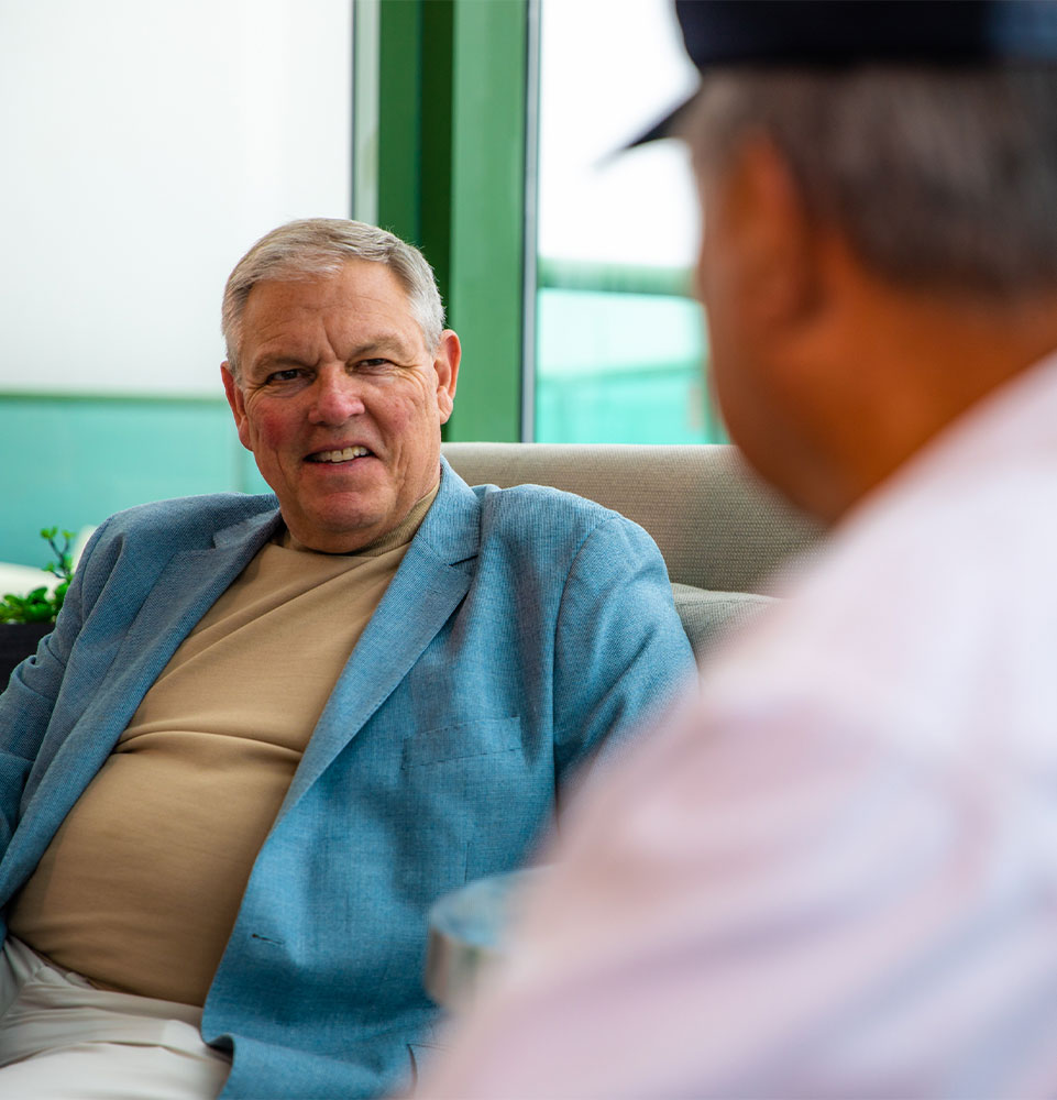 Dr. Spencer having a conversation with patient